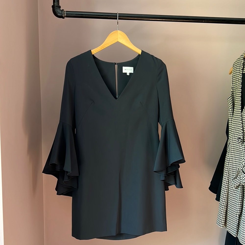 Grey Ruffle Milly Dress